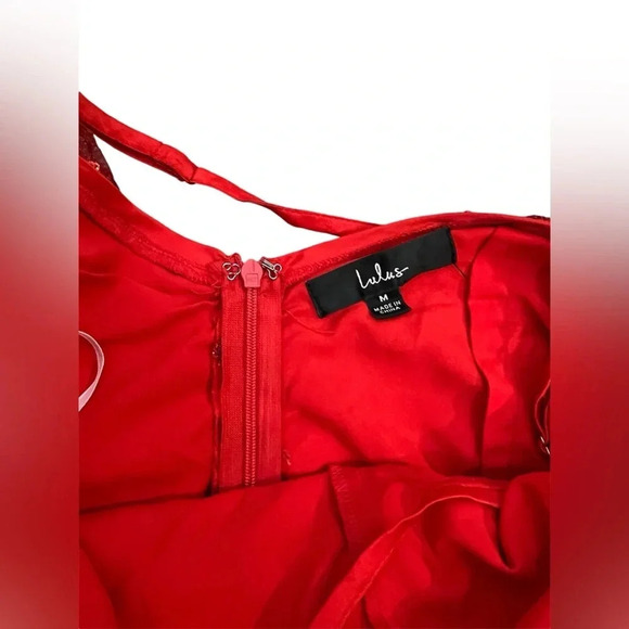 Lulus blissful blossoms red sequin backless maxi Size Medium - Picture 7 of 7